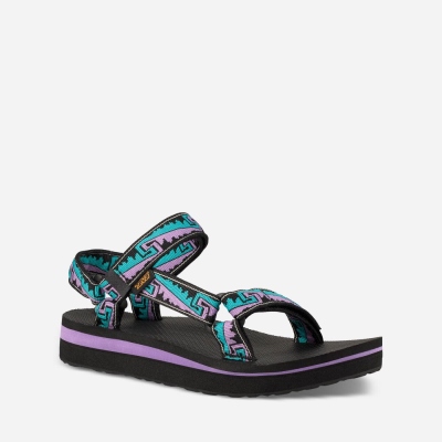 Teva Midform Universal - Women's Teva Sandals - Black | India (QTUI14630)